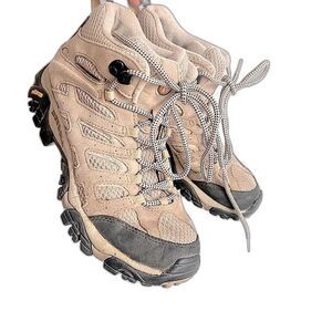 Merrell Women's Moab Ventilator Mid Boot Lace Up Hiking Boots Size 7.5